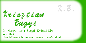 krisztian bugyi business card